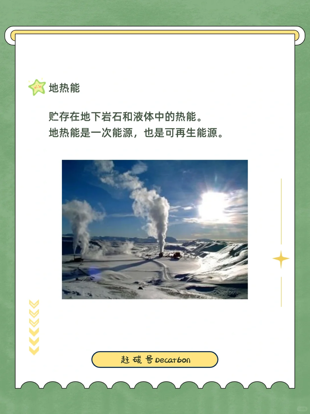 双碳小知识|地热能、太阳能、风能☀️