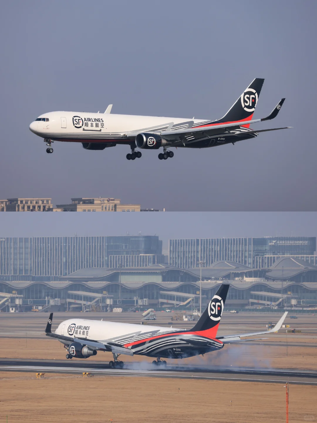 快递公司：圆通，UPS，顺丰B767货机