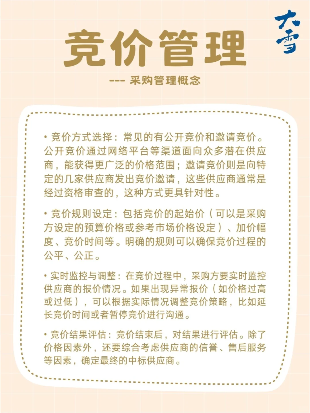 采购过程中的投标和竞价管理