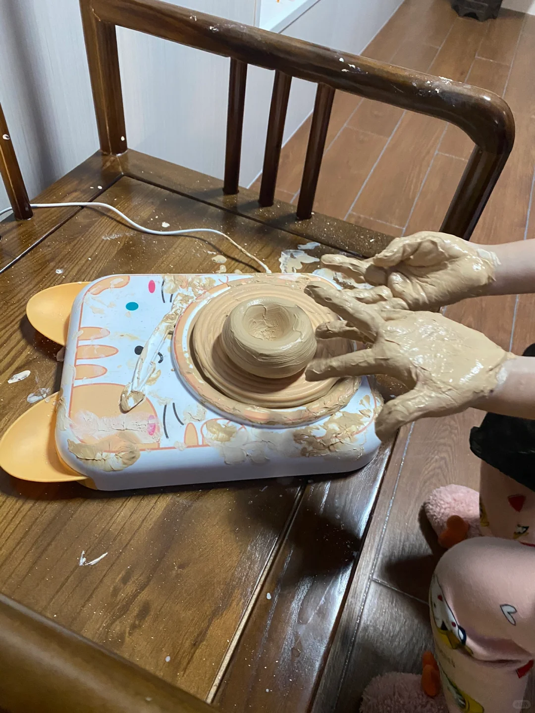 小朋友的玩具，在家玩陶泥！