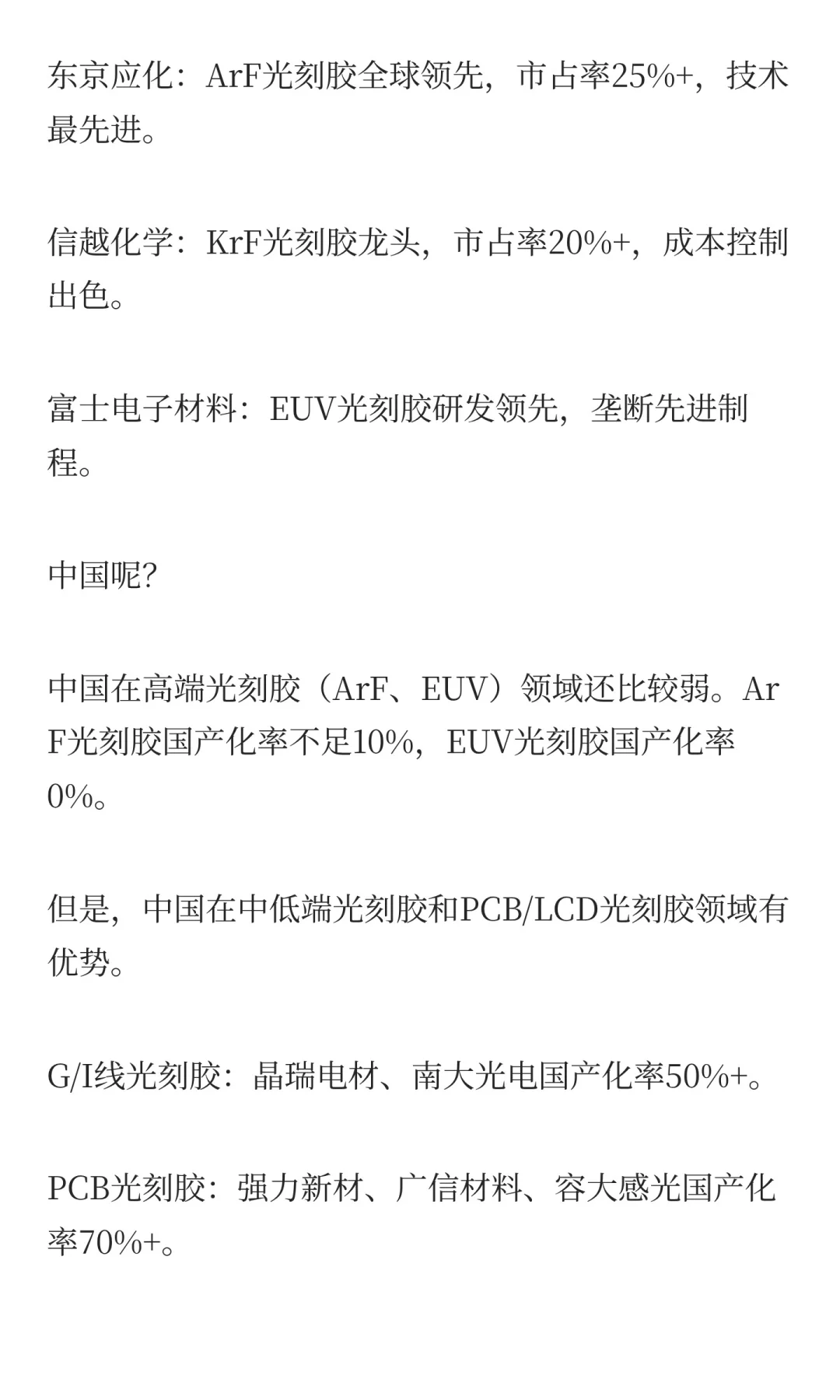 光刻胶技术黑箱被打破，12只受益股全梳理！