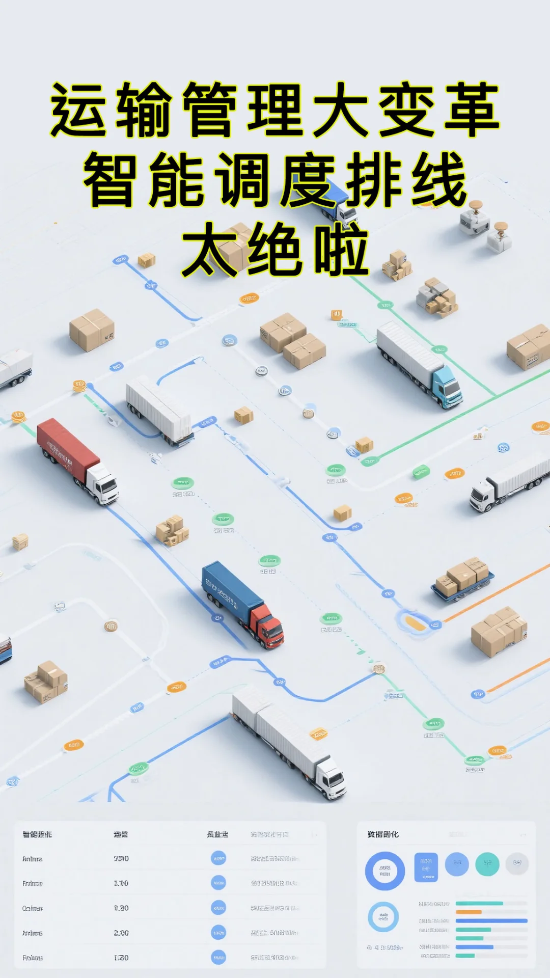 运输管理大变革!智能调度排线太绝啦