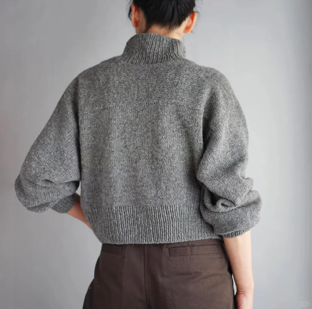 简简单单全靠版型-后背育克毛衣