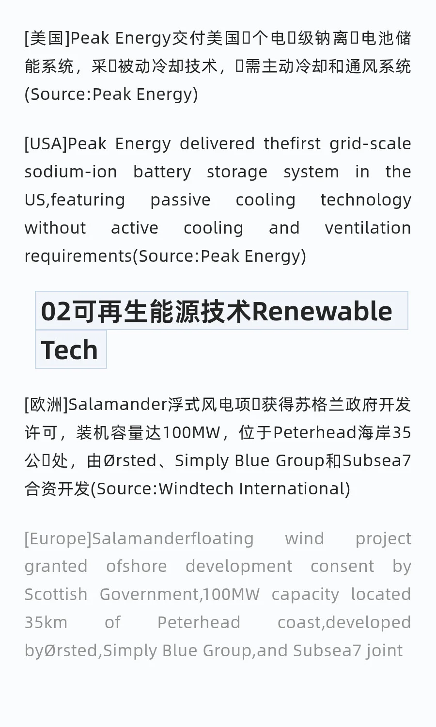全球新能源行业动态周报July 20 – July 26