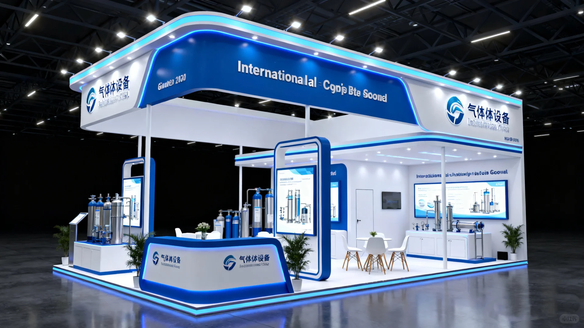 展会美陈?气体设备展台~