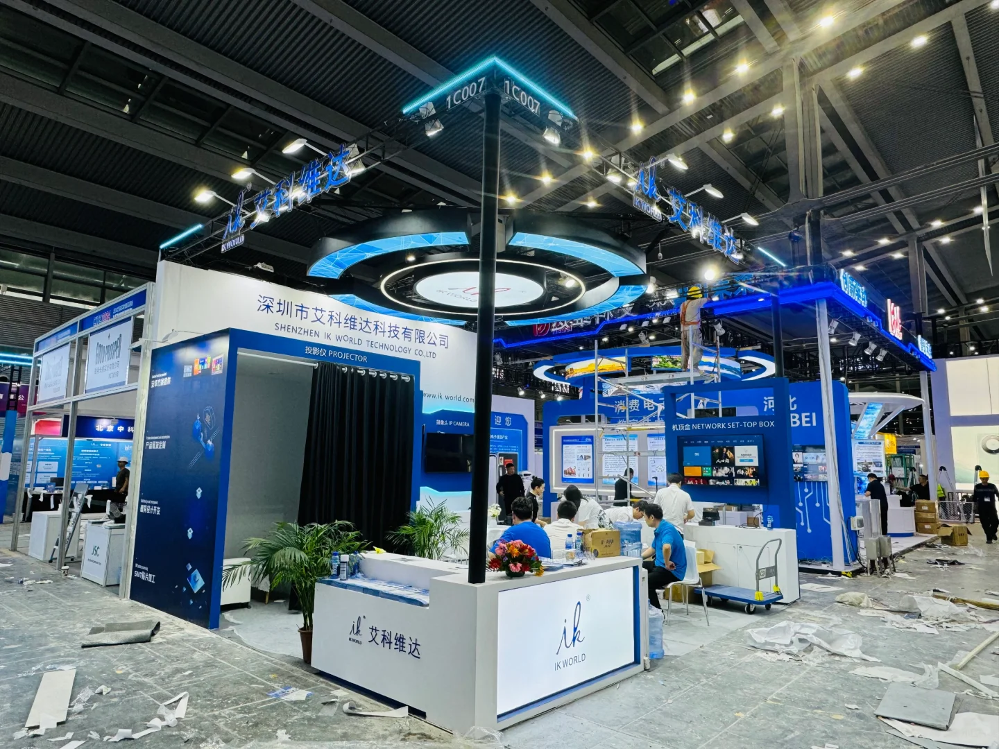 展台设计搭建案例|工业展电子展|展览设计