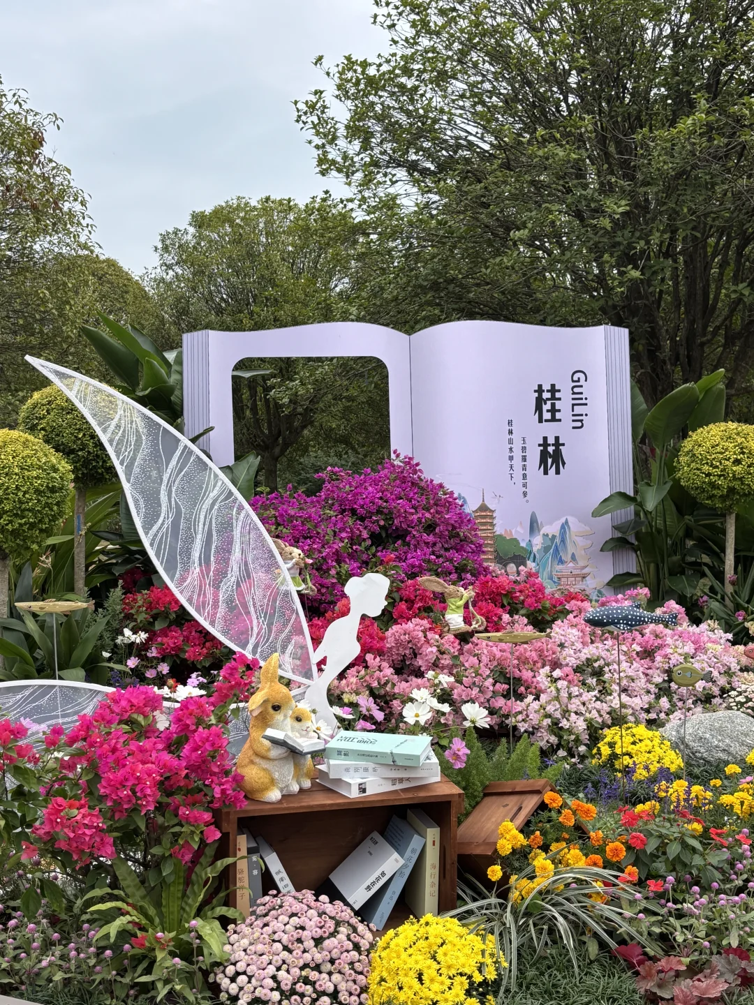 周末不知道去哪？来桂林花展当一天花仙子吧