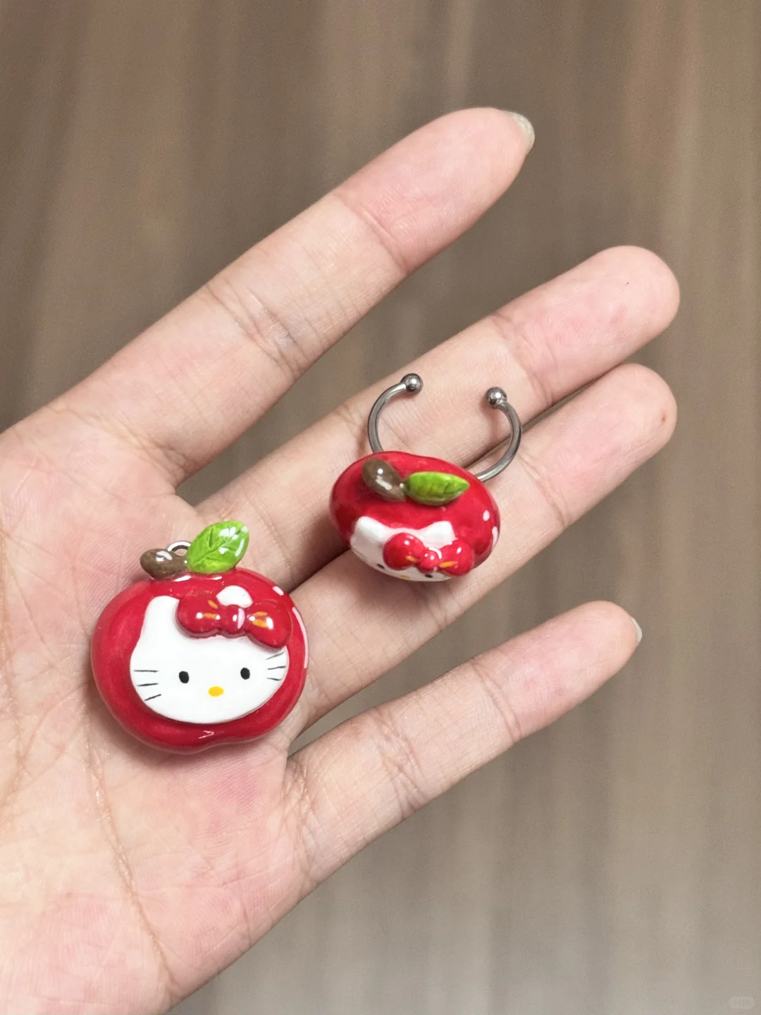 石塑粘土｜柯基??戒指