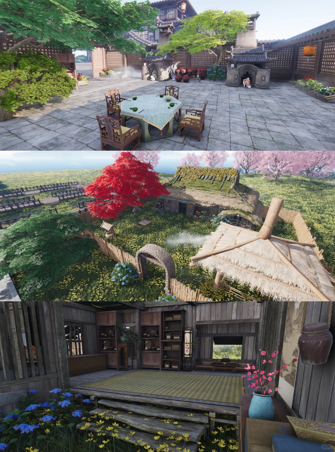 四合一云间渡图纸《栖云山庄》