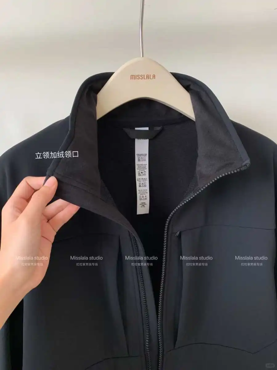 户外抓绒防泼水软壳外套