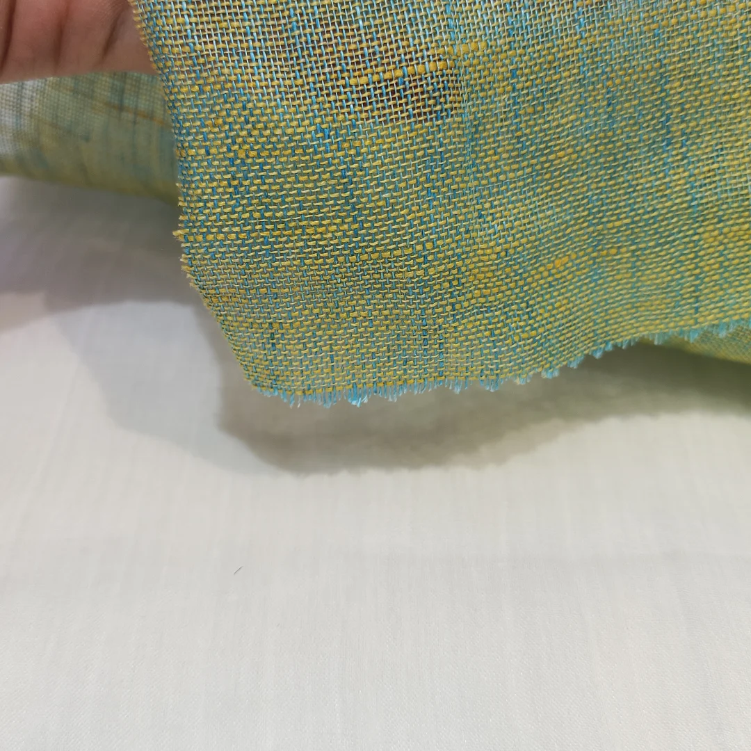 彩色亚麻系列：绿黄色亚麻