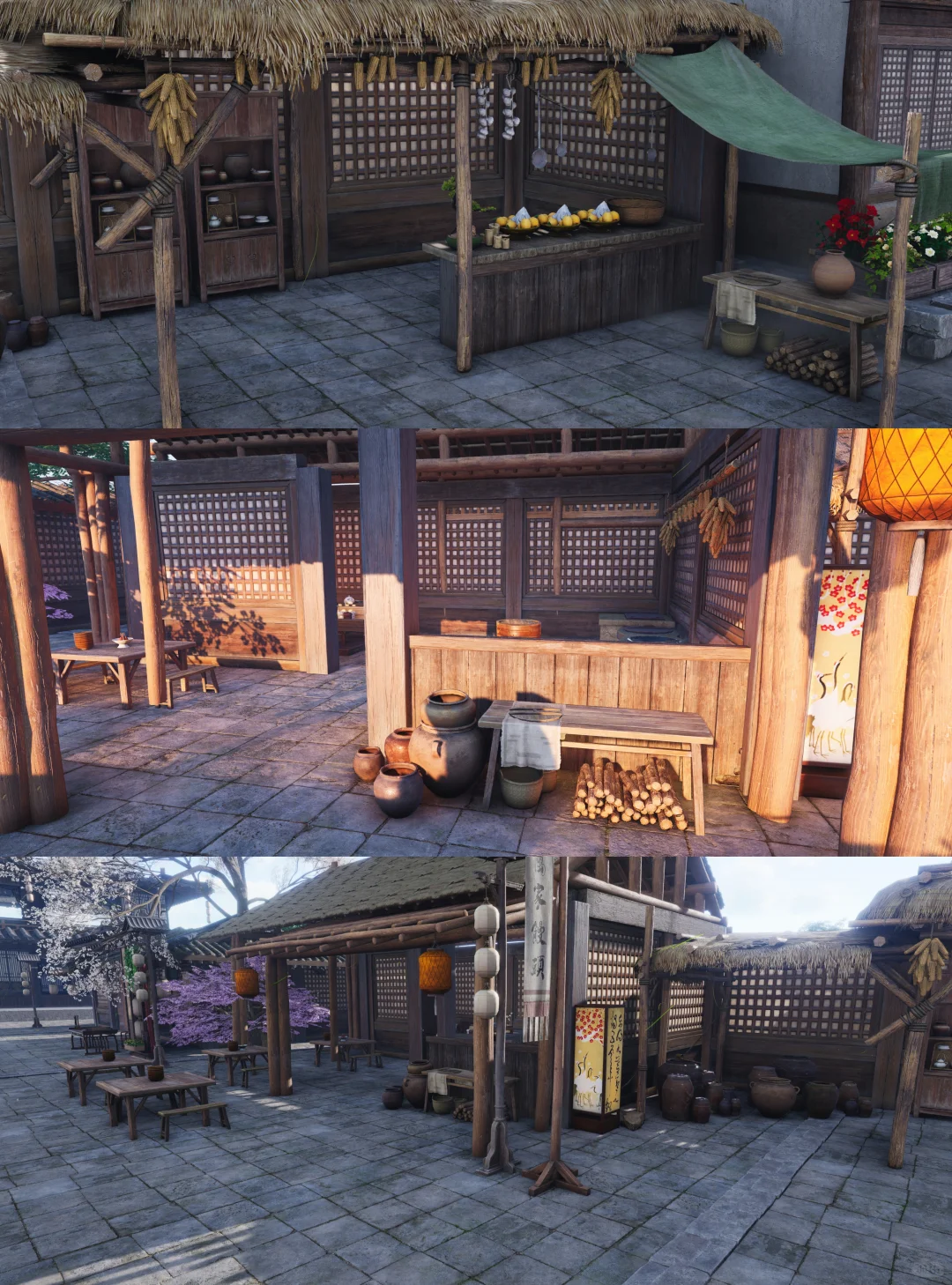 四合一云间渡图纸《栖云山庄》