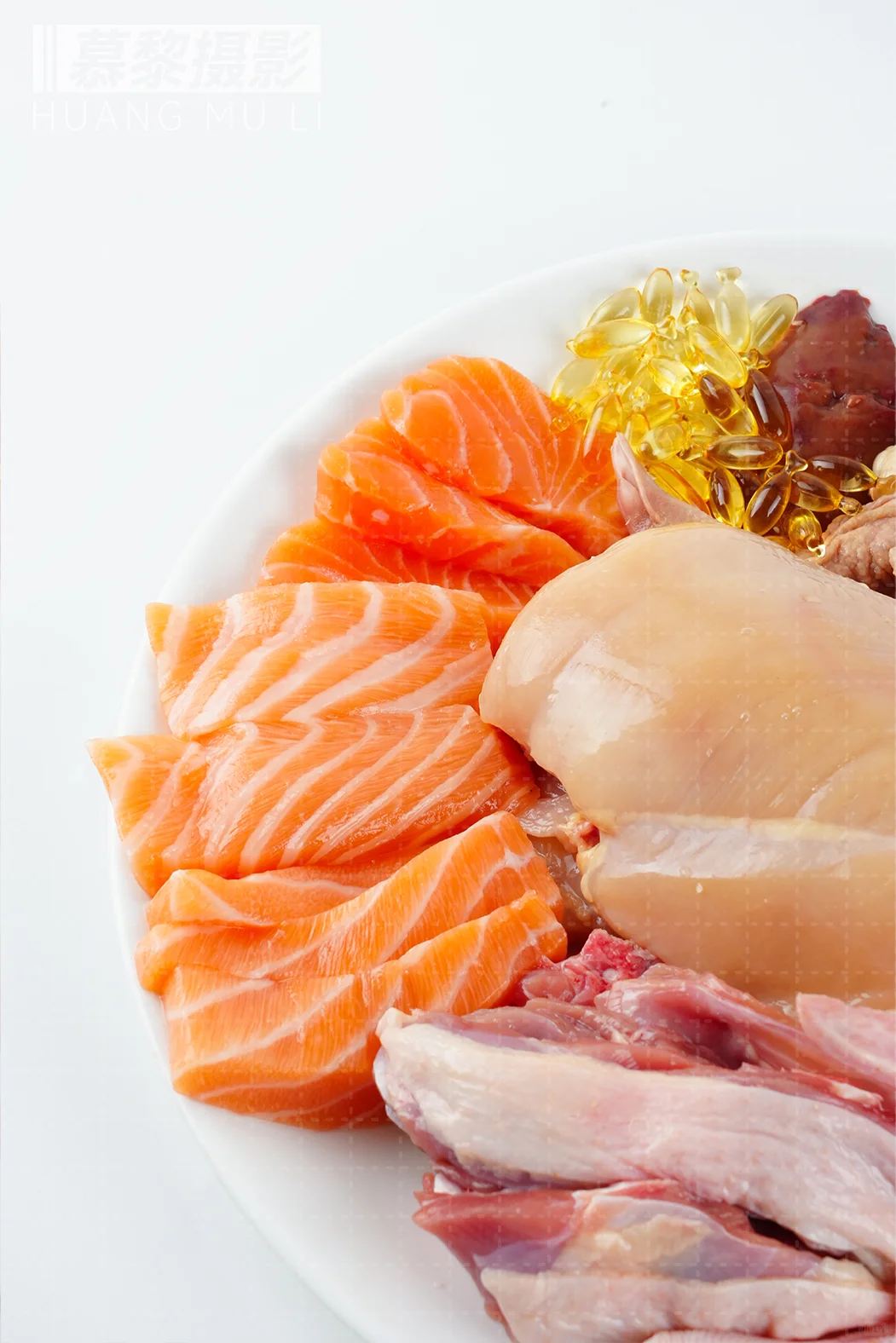 鲜肉白底图拍摄节选