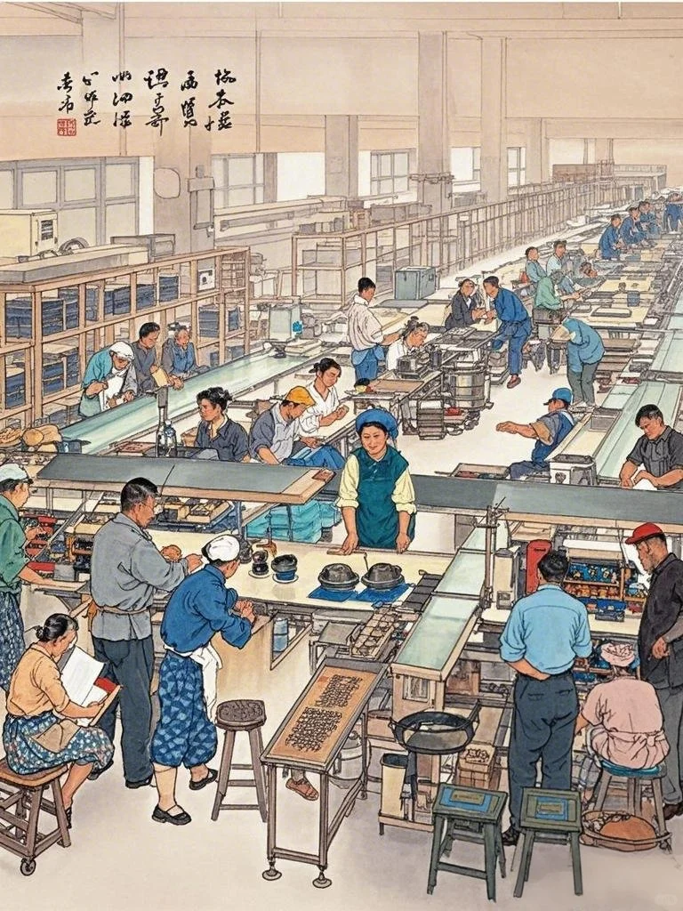 90年代东莞电子厂，藏在工笔画里的奋斗
