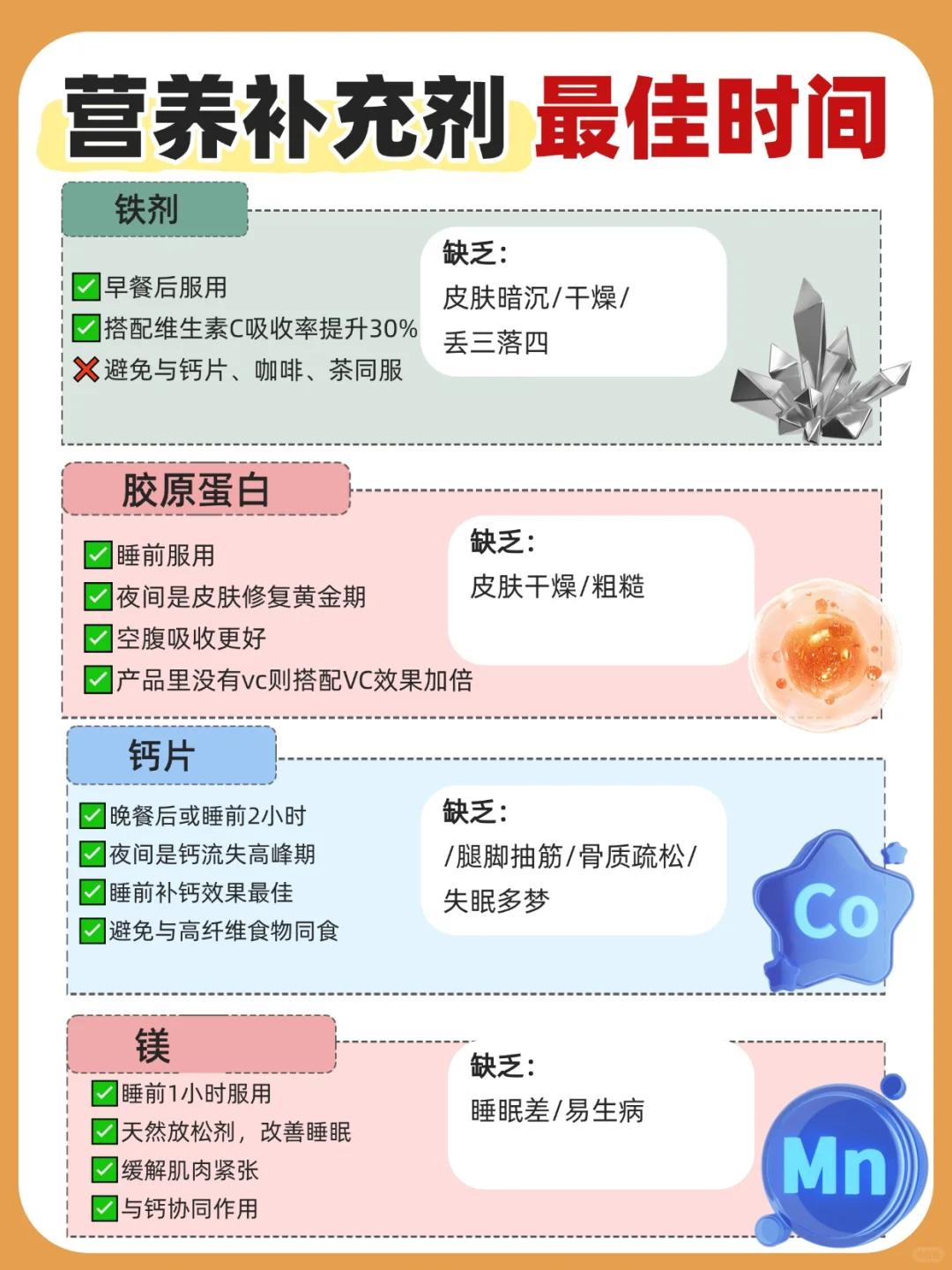 维生素以及补充剂一览,这个一定要知道!