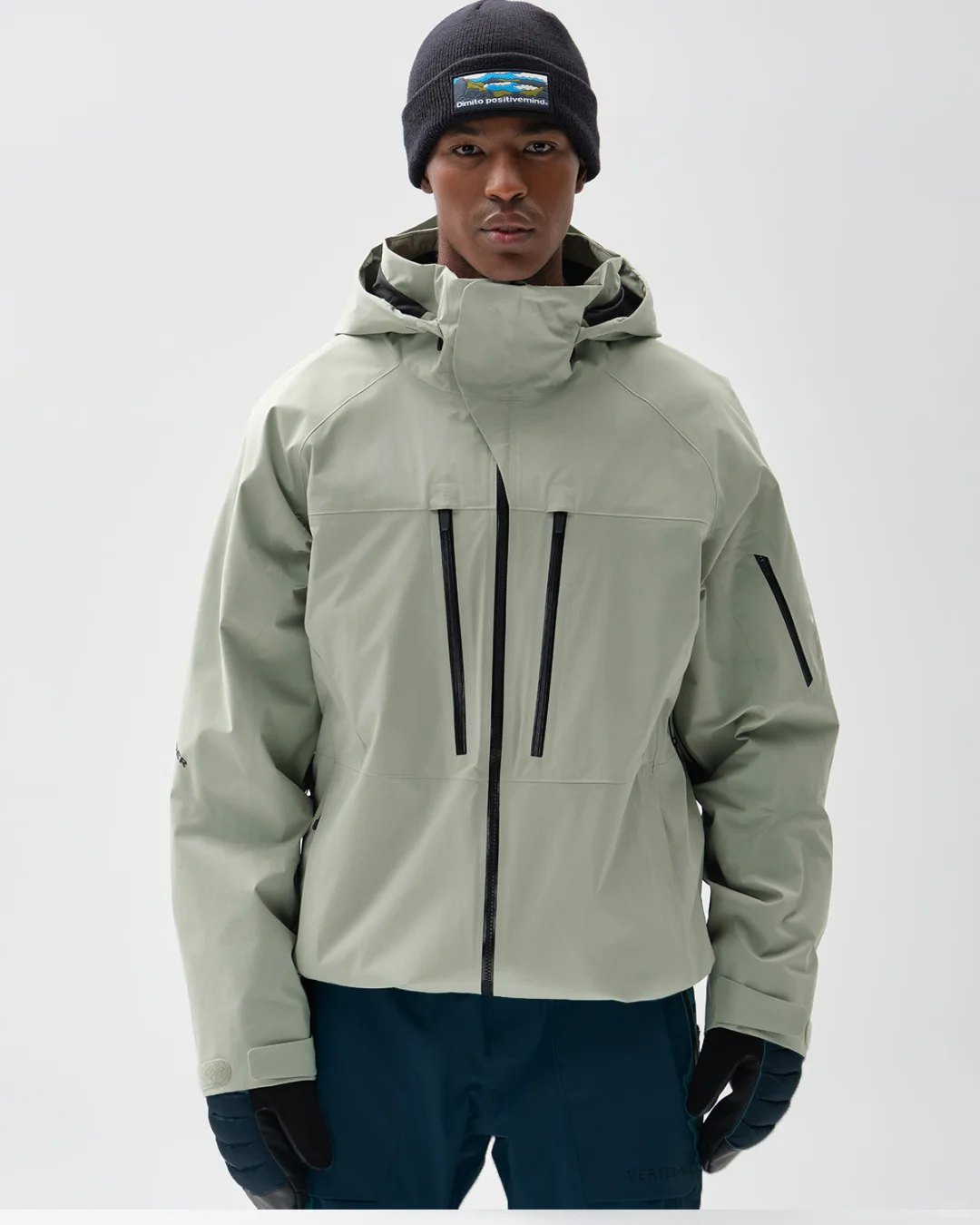 DWR强防水二分格户外专业冲锋衣滑雪服面料