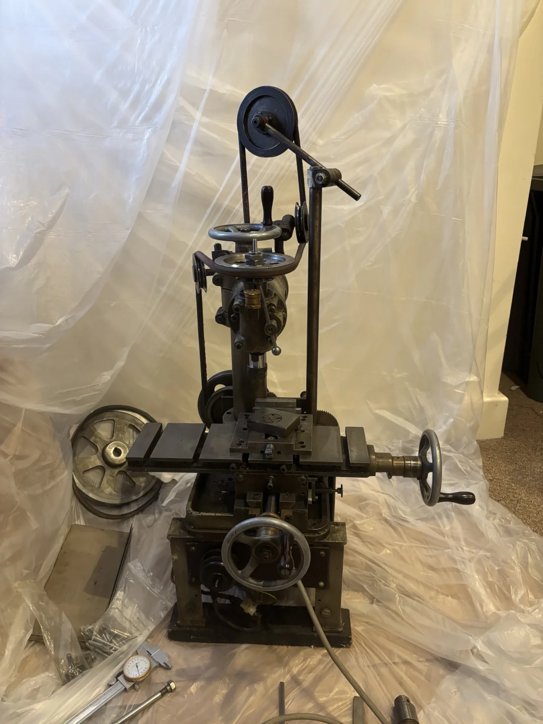 英国古董工具-铣床翻修