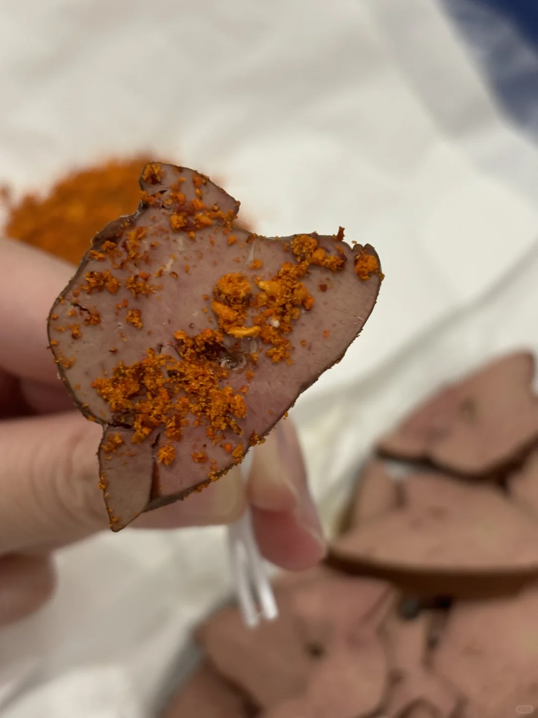 普通人网红食品即食猪肝体验