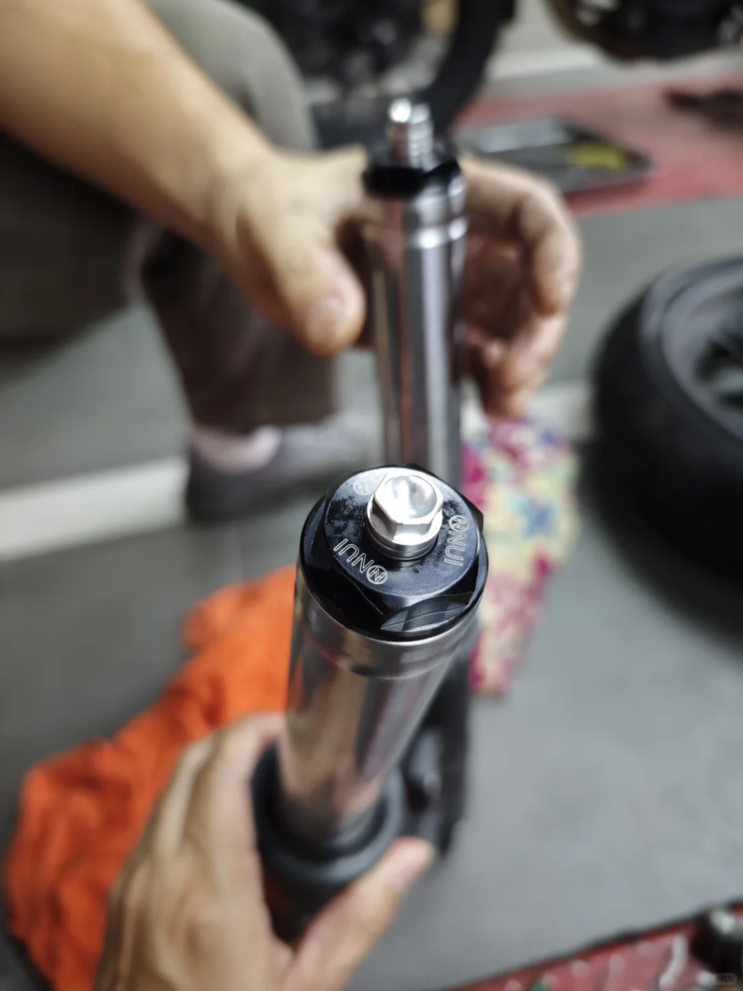 Nss350更换泰国NUI牌避震弹簧