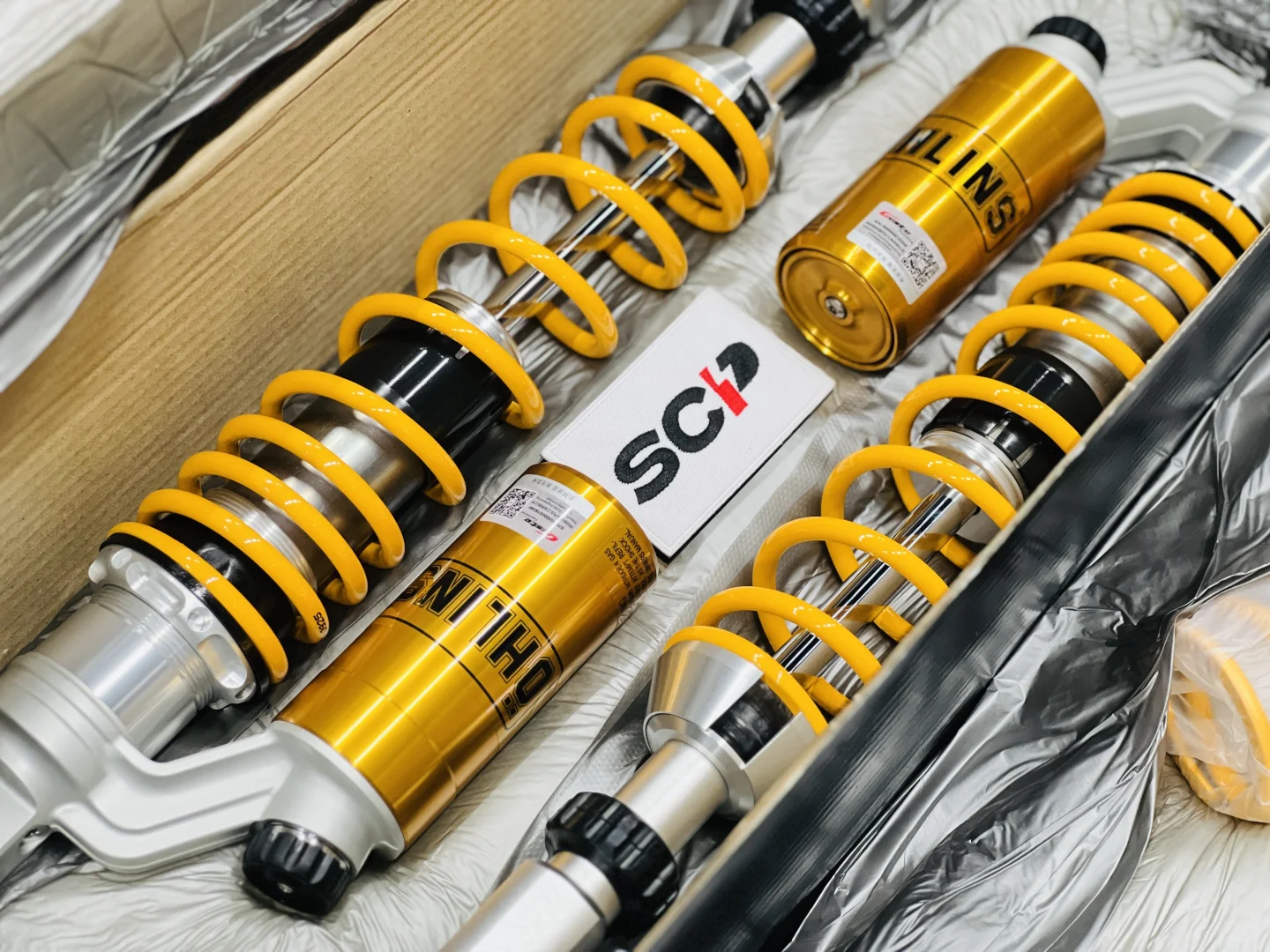 宝马C400 直上ohlins后避震