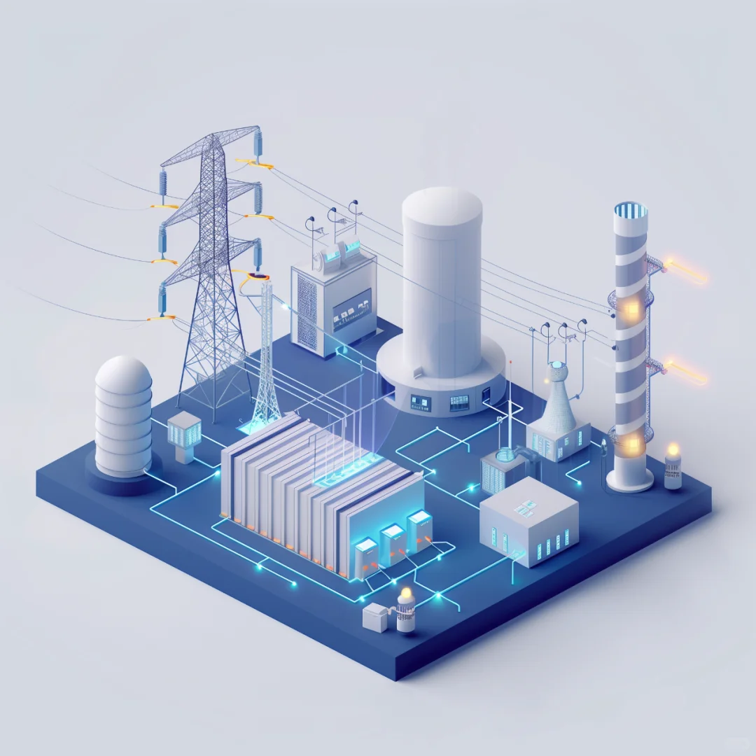 Midjourney咒语分享-电网主题智慧城市