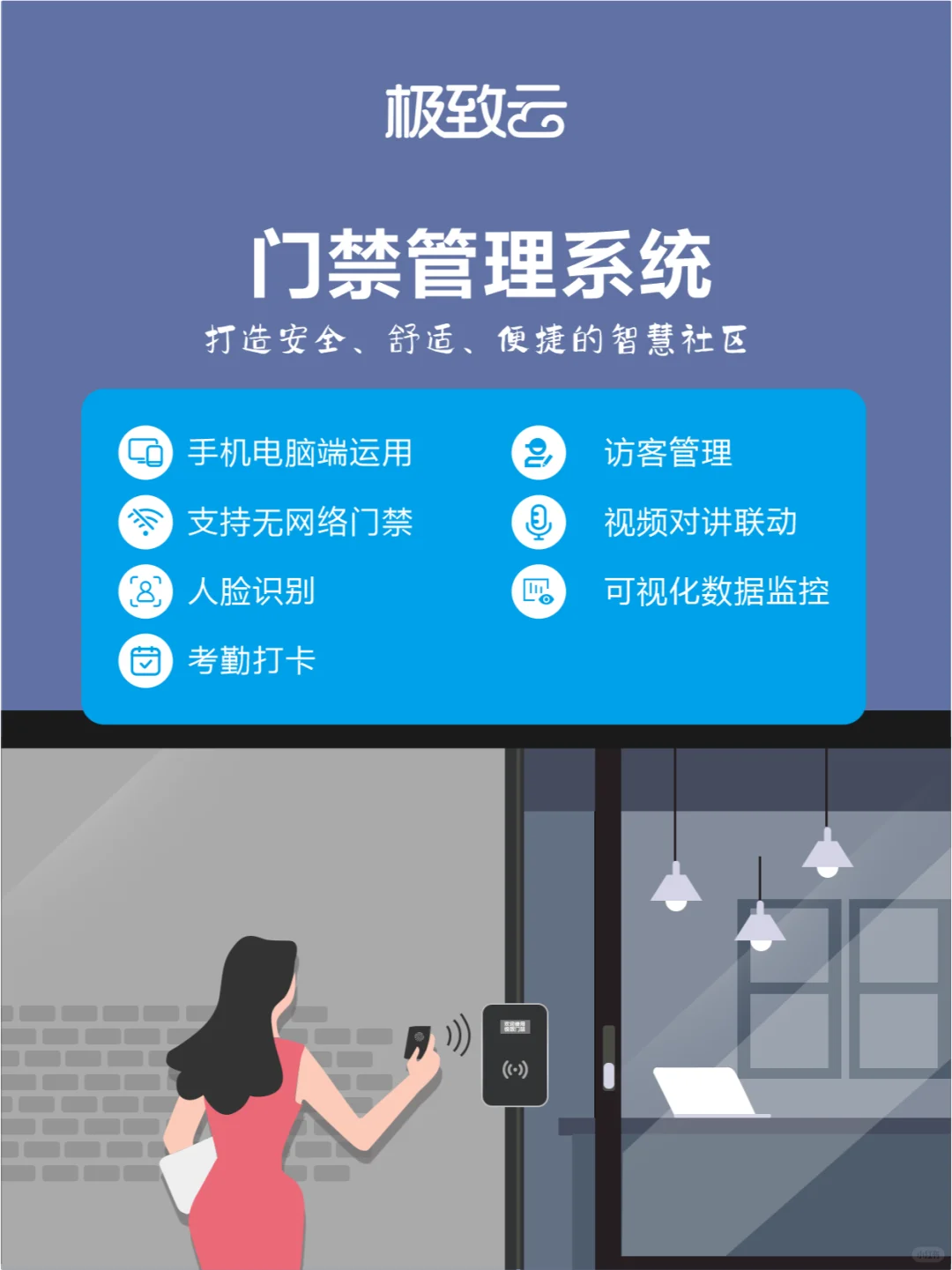 打造门禁系统，提升社区安全等级！