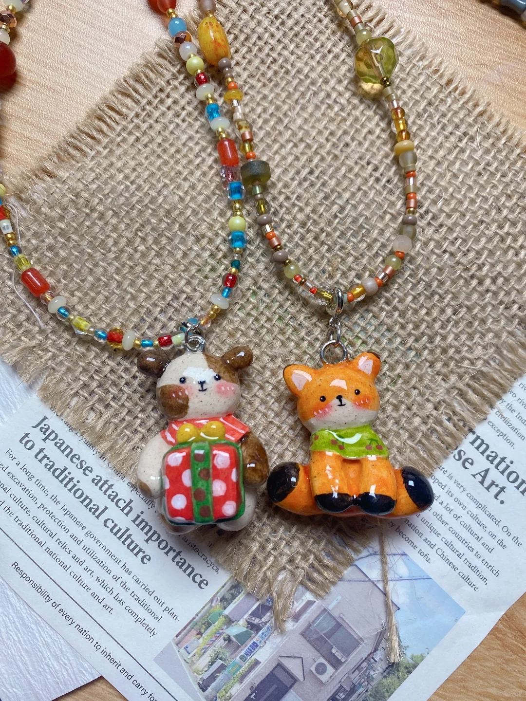 石塑粘土｜歪头小狐狸?～