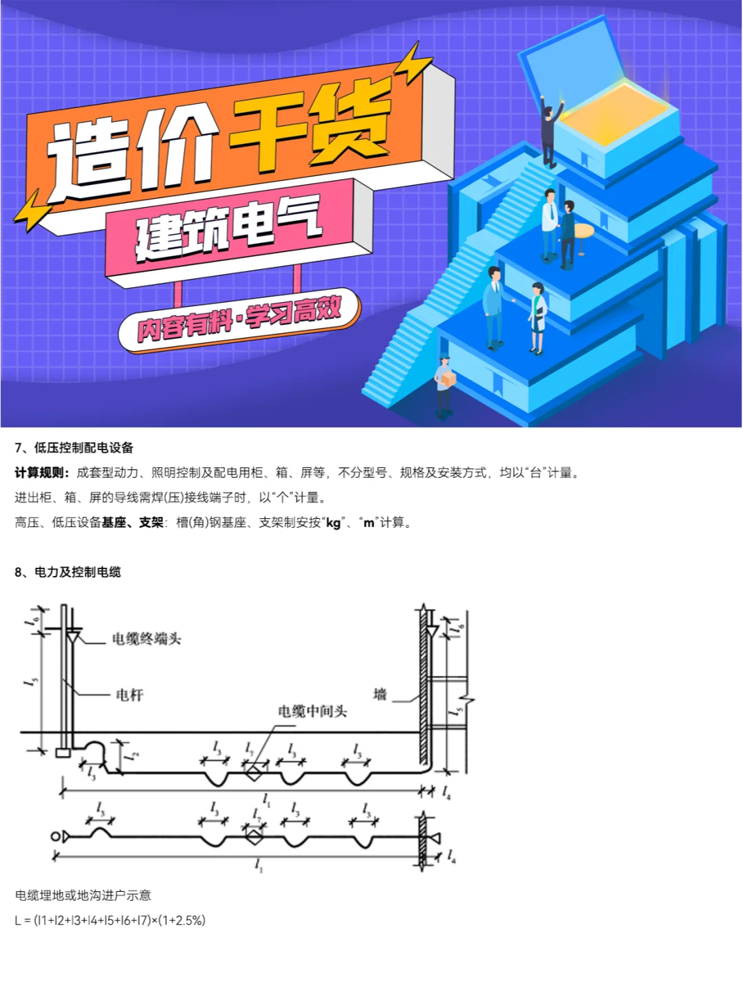 干货丨安装造价建筑电气工程量计算方法