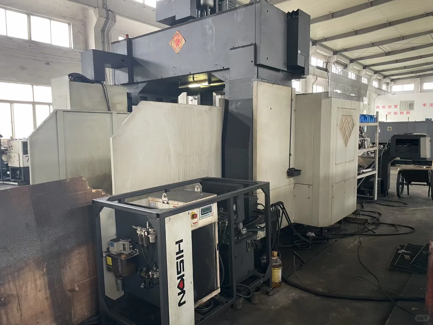 工厂在位18年宁波海天GLU18×30数控龙门铣床