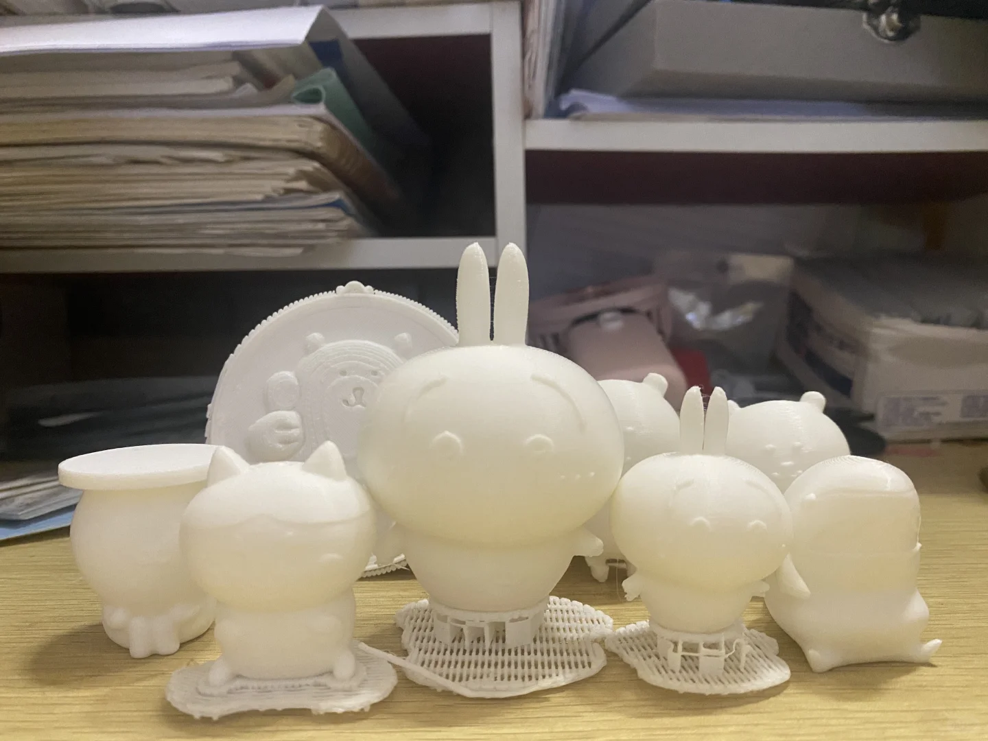 嘻嘻嘻 3d打印做出了三个自嘲熊（＾∇＾）