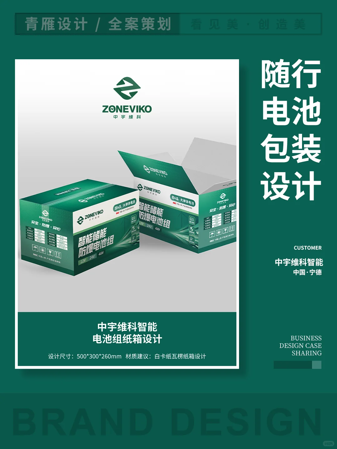 品牌锂电池包装设计案