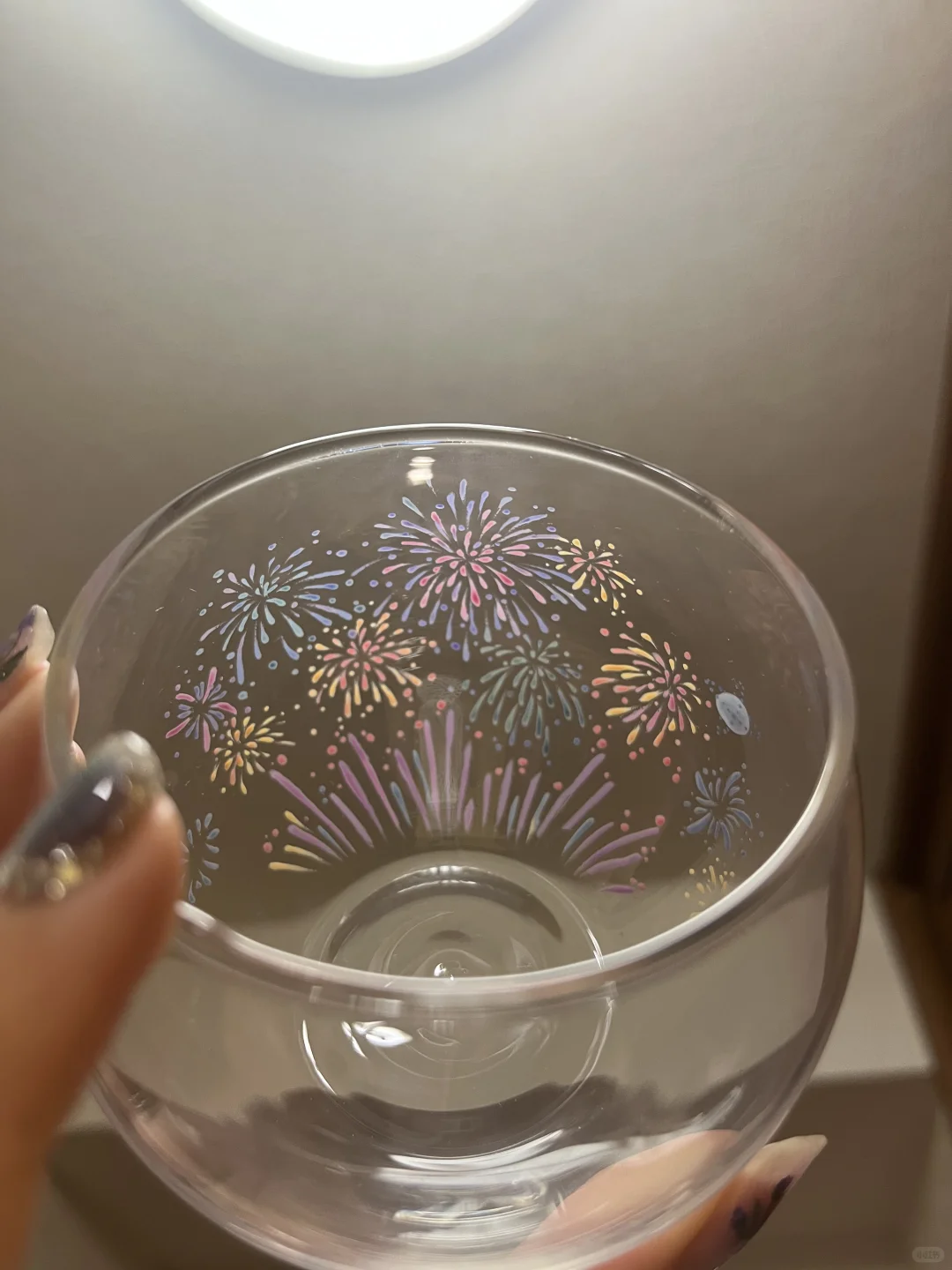 夏天的烟花玻璃杯