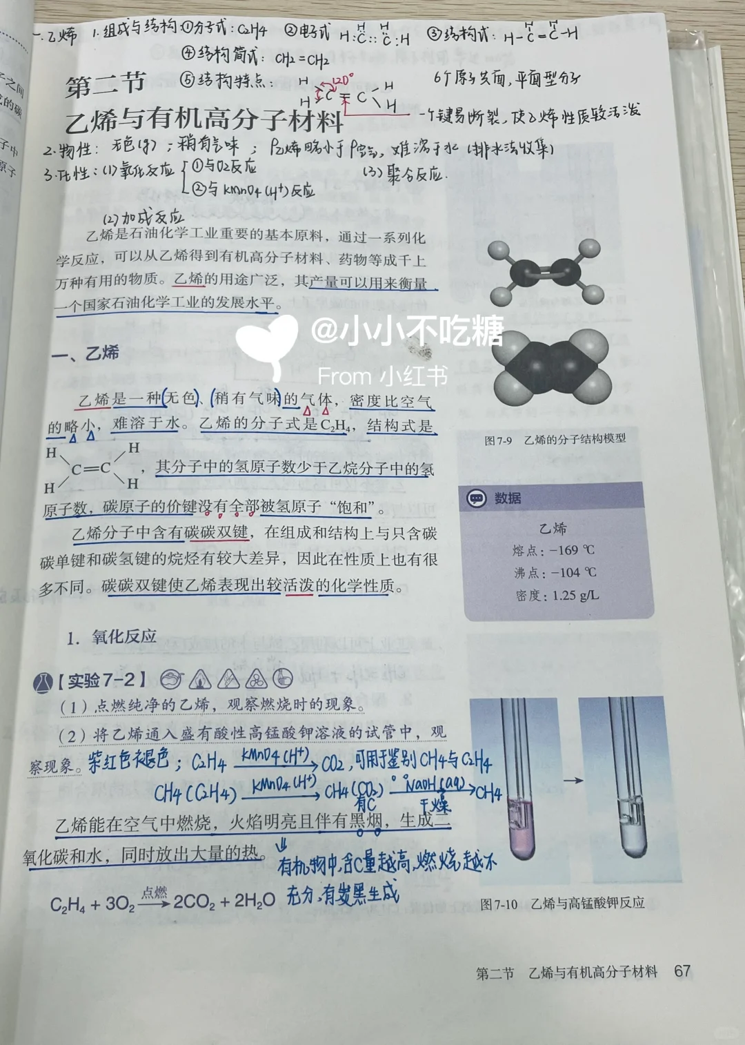 高一化学必修二｜ 乙烯与有机高分子材料