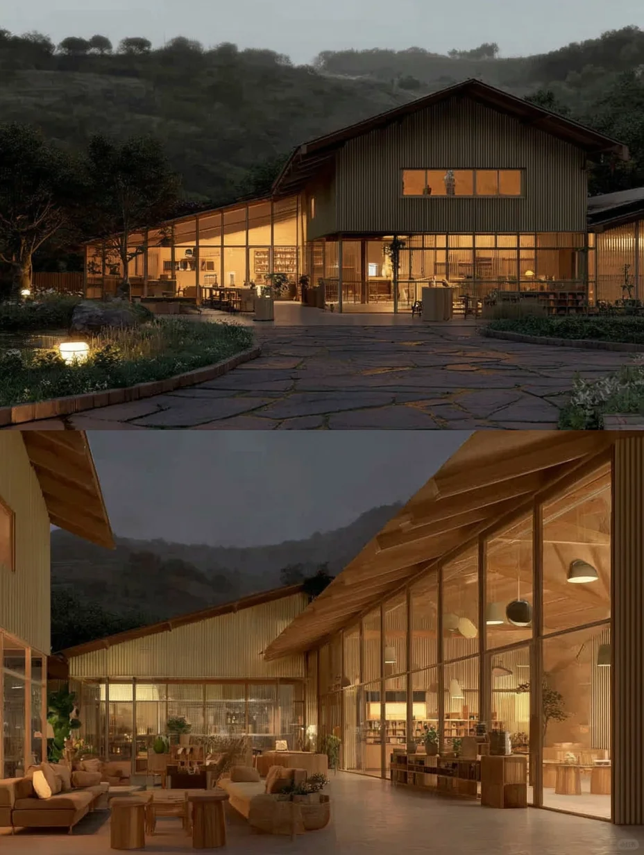 农田边的改造|废旧物变身绝美社区中心✨