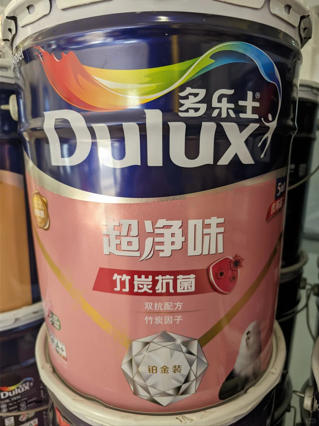 多乐士超净味竹炭抗菌5合1墙面漆