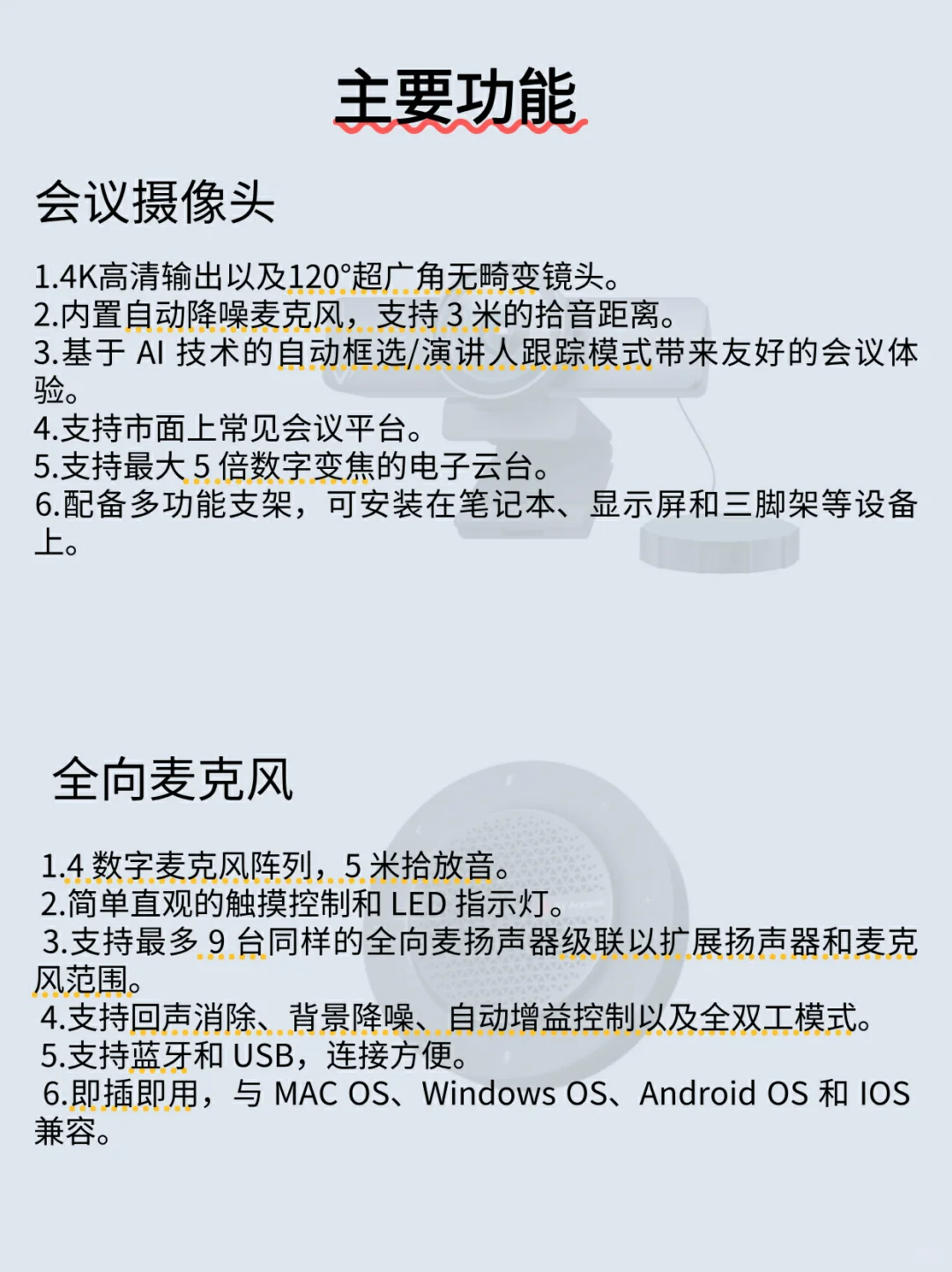 30平米会议室高清视频会议设备清单✔️
