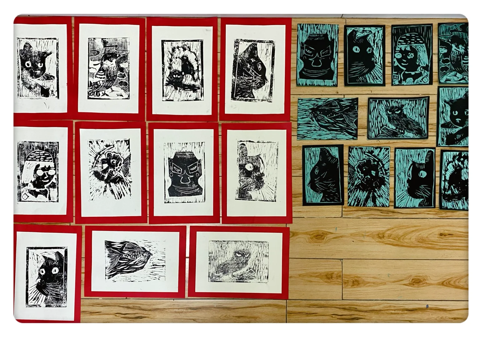 雕刻版画 治愈又解压的创作过程分享✨