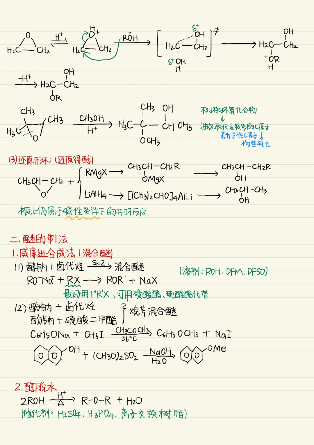 有机化学 醚 知识点整理