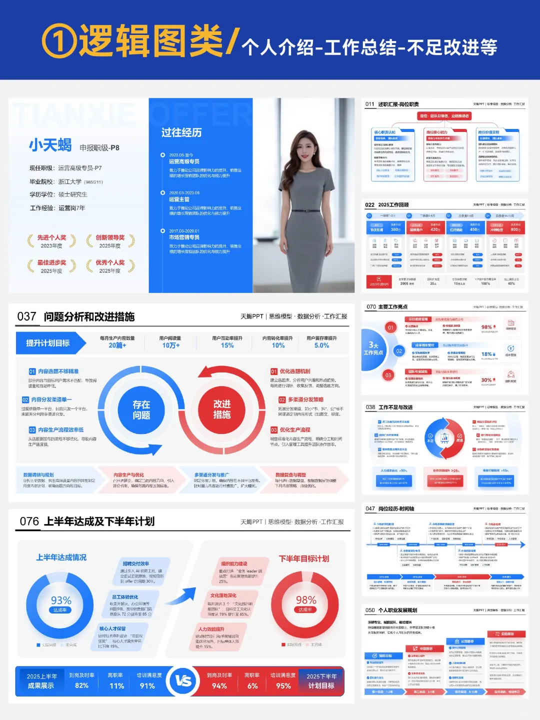 挖到宝了！200+页高级感PPT合集 套用超方便