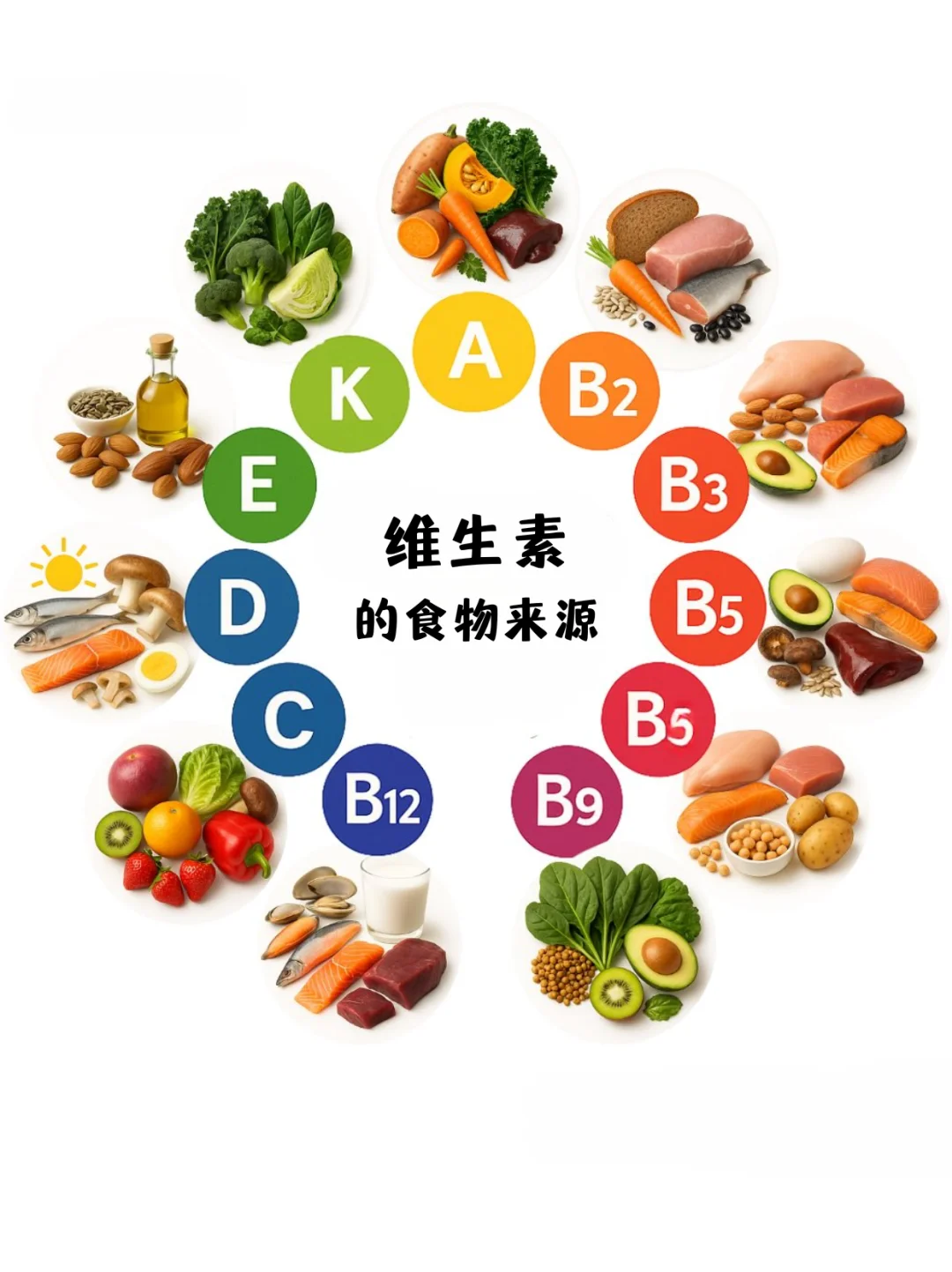 维生素的食物来源