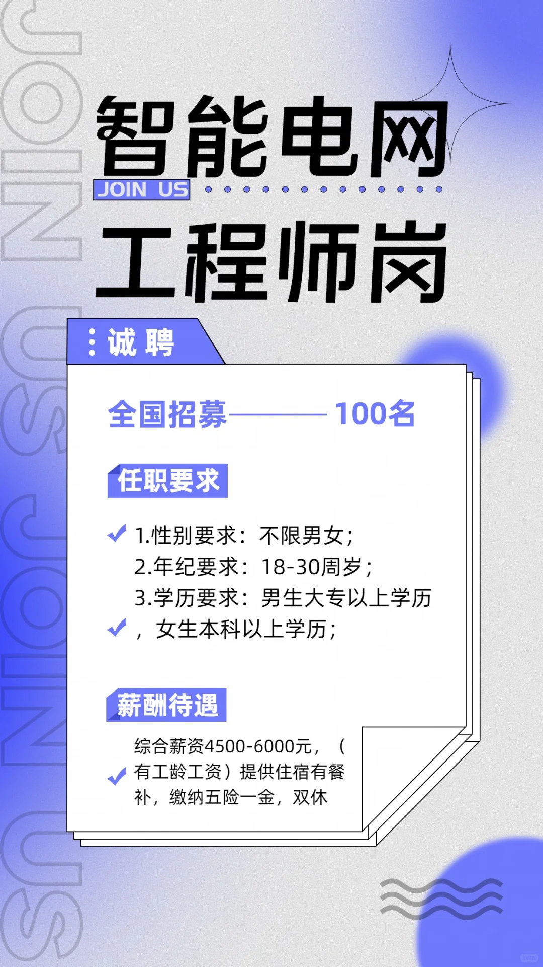 陕西智能电网运维工程师招聘，前景好的新能