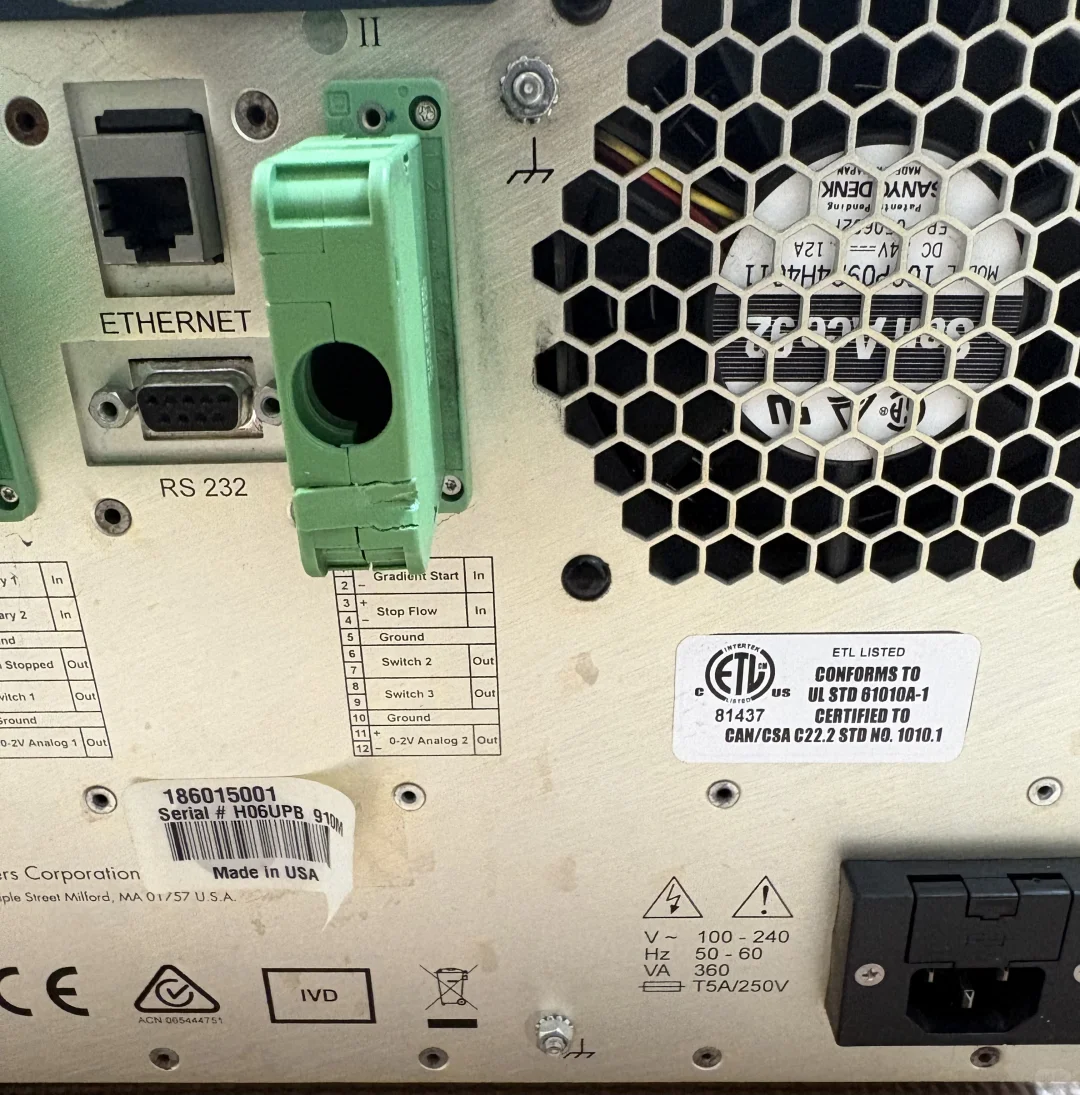 waters 高效液相色谱仪 通电确认