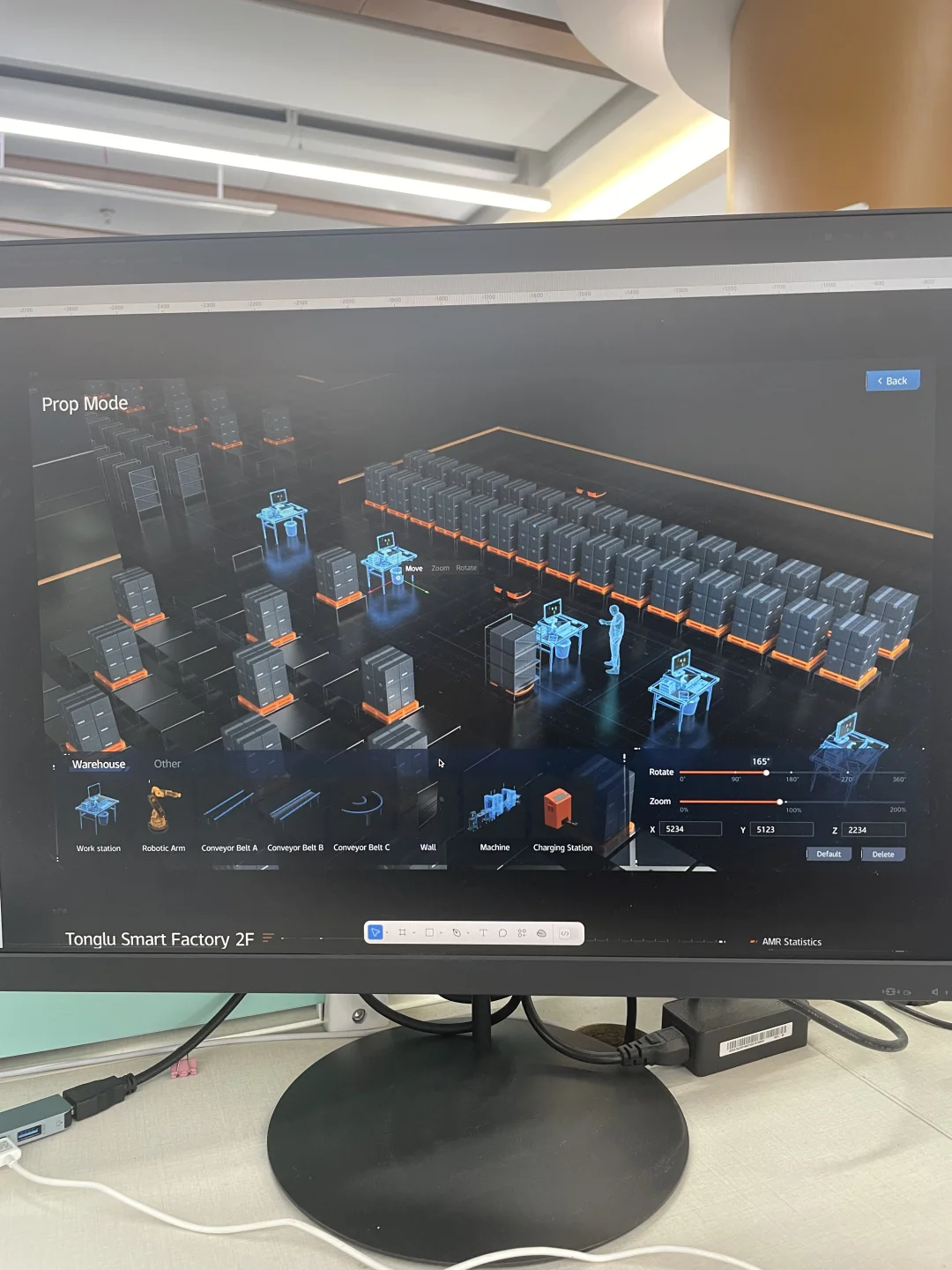 智慧工厂数据可视化监控大屏ui