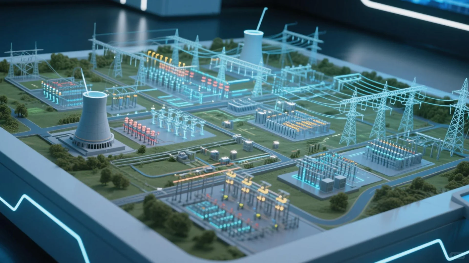 智能电网沙盘，真的很酷！