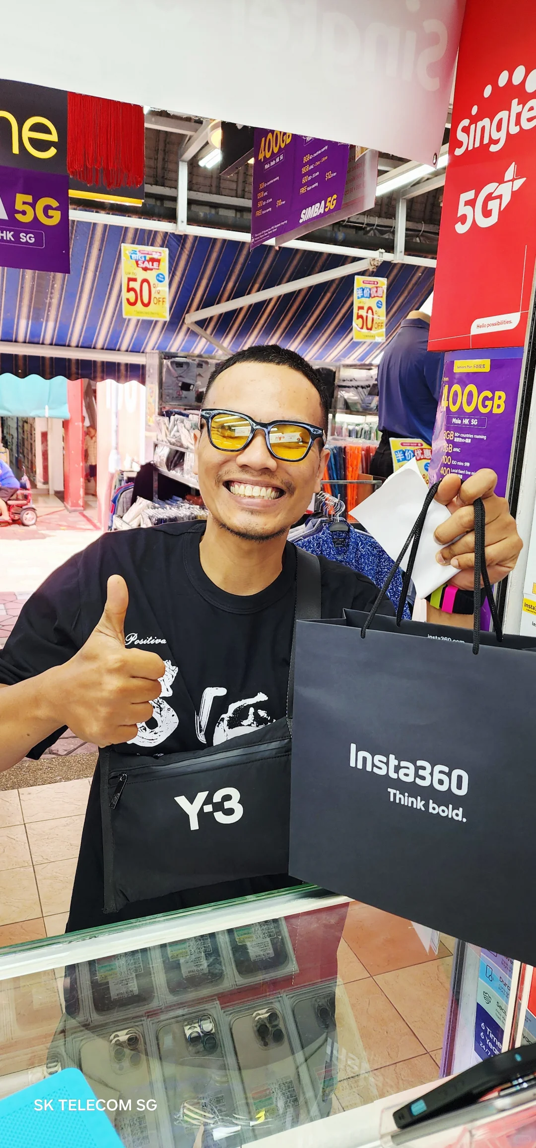 我在SK科技购买了崭新Insta360照相机