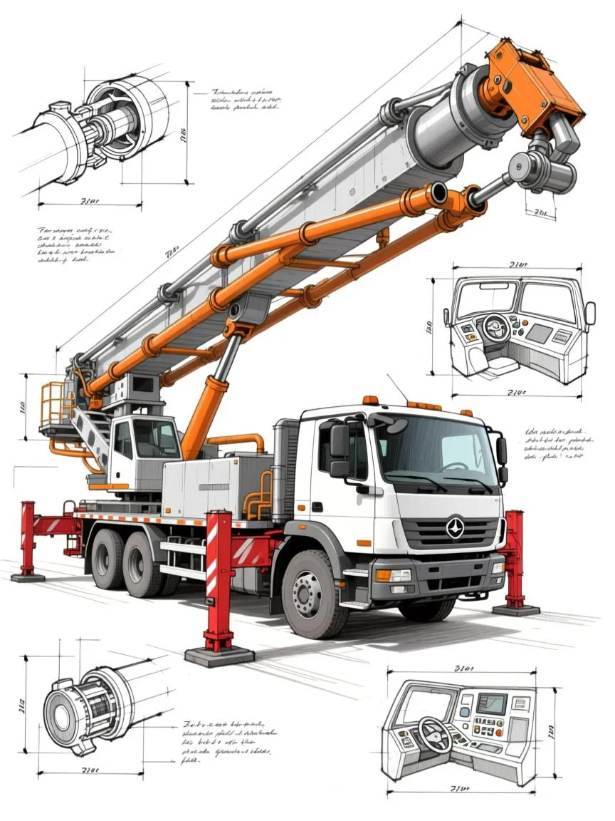 混凝土泵车·设计草稿［咒语］