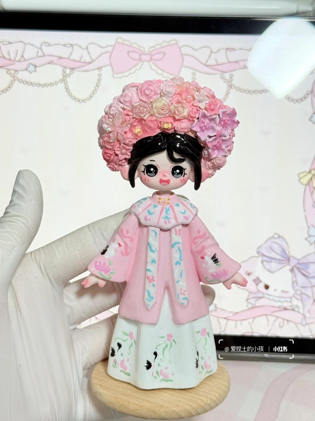 终于做到簪花小人啦～