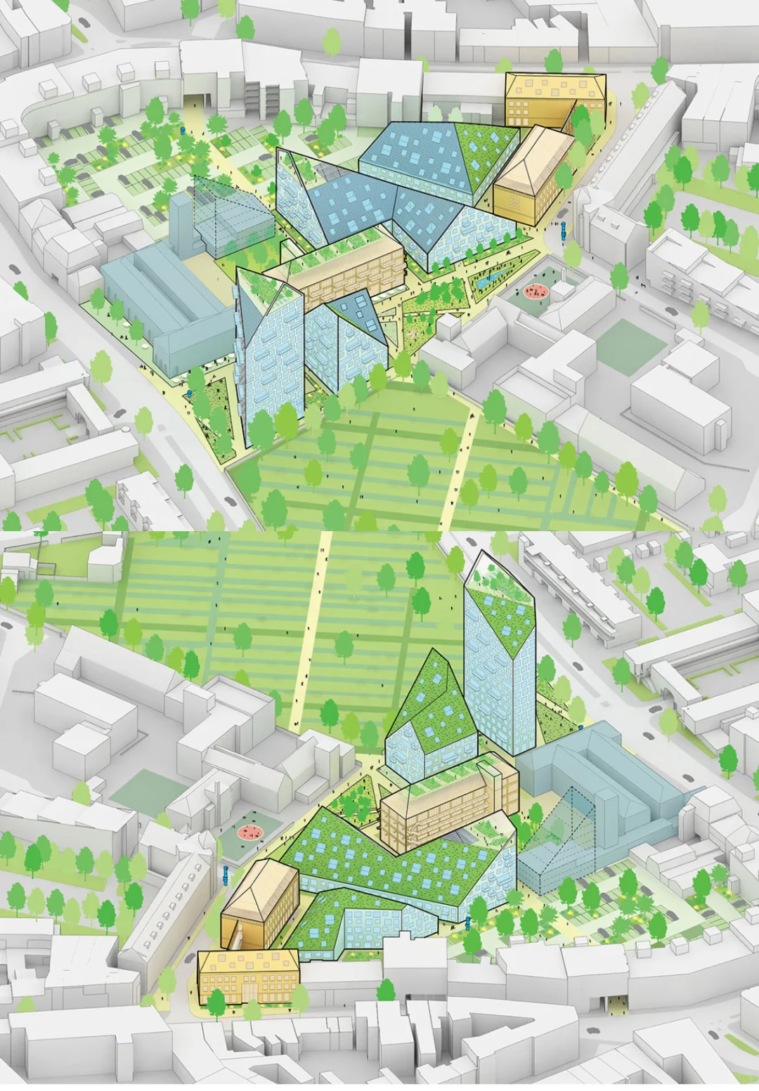 每日一例概念建筑：587 多边斜坡屋顶