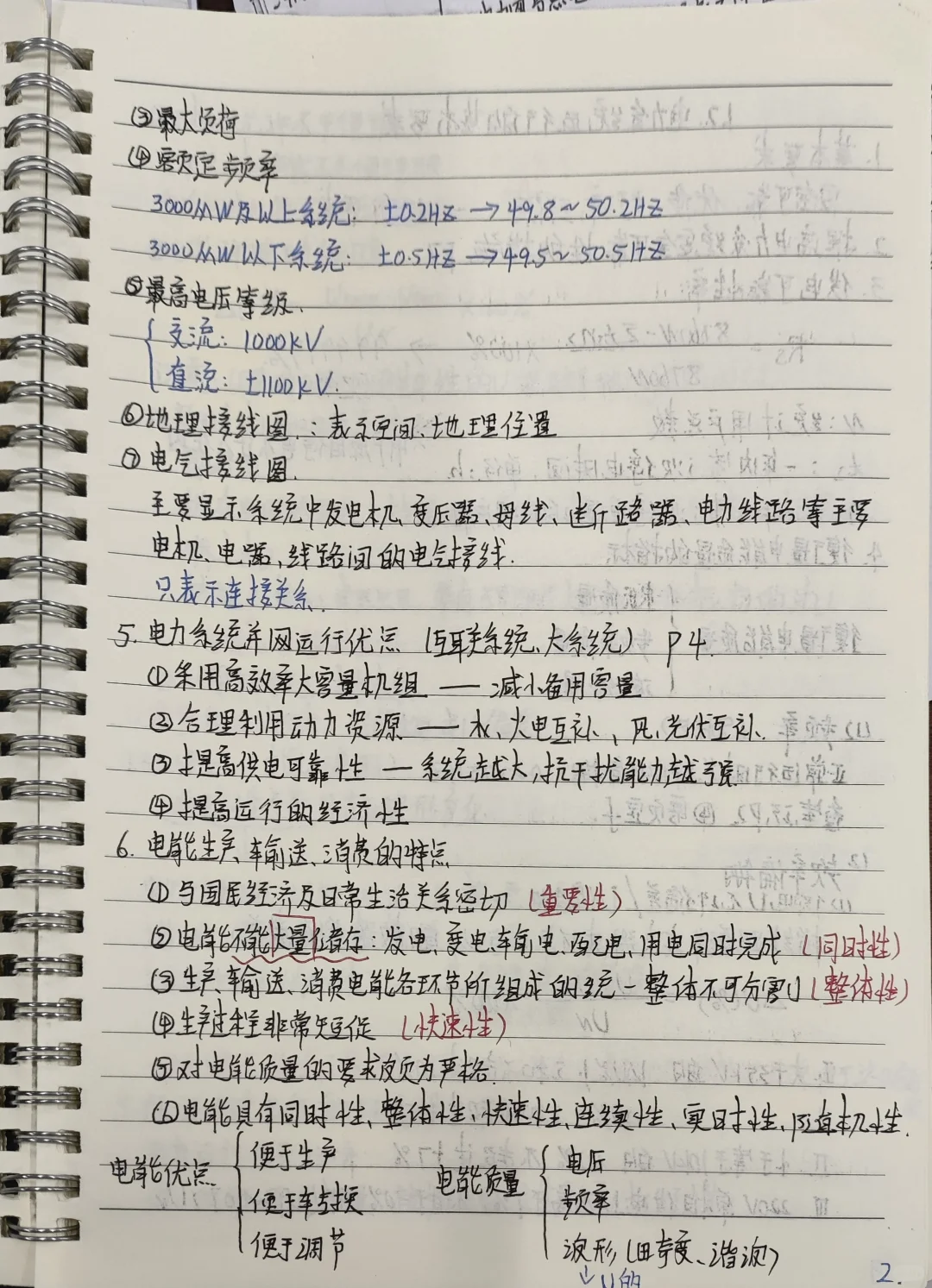 电力系统分析 笔记 第一章