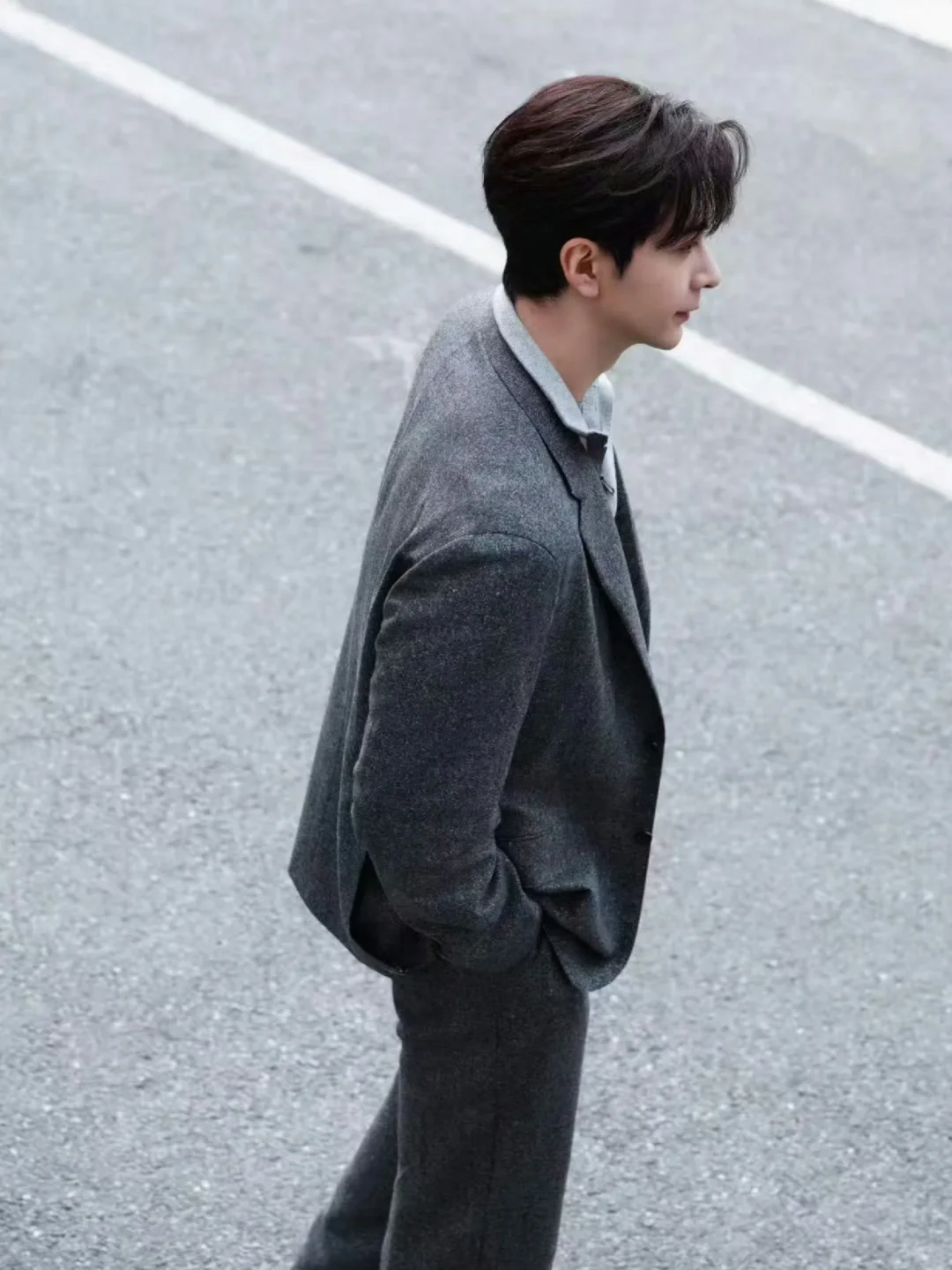 西装 | 当陈星旭灰毛呢西装撞在我审美上!